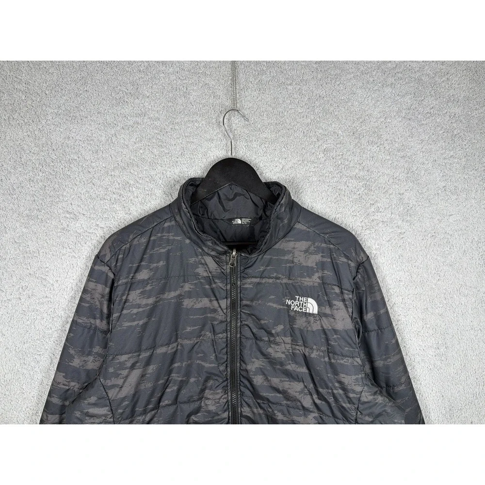 The North Face Men's Size XL Puffer Liner Jacket Black Camo‎ Full Zip Polyester